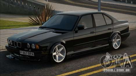 BMW 525I E34 1992 Black para GTA San Andreas