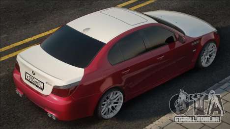 BMW M5 Vermelho-Branco para GTA San Andreas
