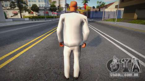Two-Piece Suit (White-Black) para GTA San Andreas