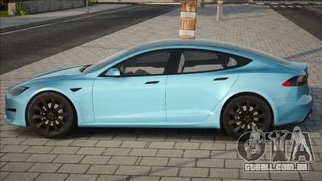 Tesla Model S Plaid Blue para GTA San Andreas