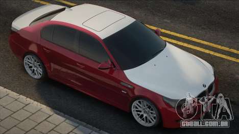 BMW M5 Vermelho-Branco para GTA San Andreas