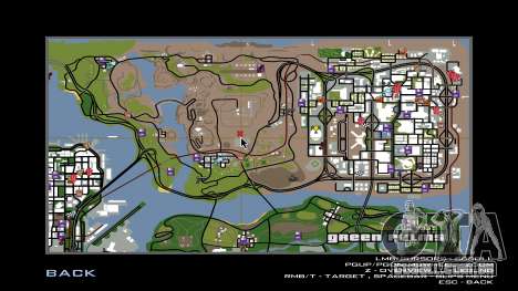 Ícones no mapa DUCK MODS para GTA San Andreas