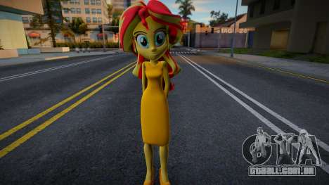 Sunset Shimmer Dress para GTA San Andreas