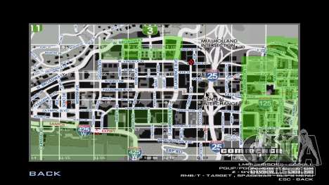 Mapa com nomes de ruas e praças para GTA San Andreas