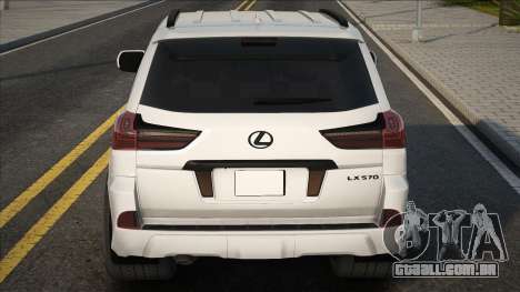 Lexus LX570 2016 White para GTA San Andreas