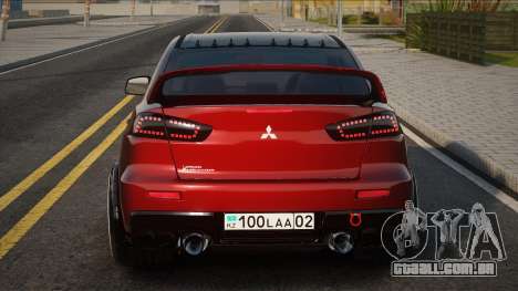 Mitsubishi Lancer Evolution X Red para GTA San Andreas