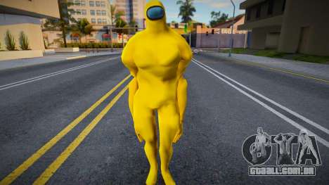 Among Us Imposter Musculosos Yellow para GTA San Andreas