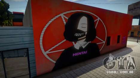 Anime Girl Wall Art Hentai para GTA San Andreas