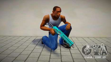 Green-Blue Chromegun para GTA San Andreas