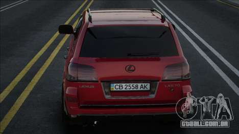 Lexus LX570 [UKR Red] para GTA San Andreas