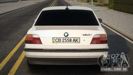 BMW 750I E38 1996 Ukr White para GTA San Andreas