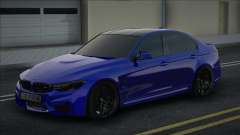 BMW M3 F30 Blue [Ukr Plate] para GTA San Andreas