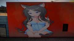 Anime Girl Wall Art pt. 4 para GTA San Andreas