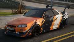 Nissan Skyline Amarelo para GTA San Andreas