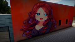 Anime Girl Wall Art pt. 5 para GTA San Andreas