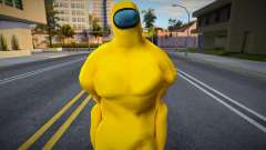Among Us Imposter Musculosos Yellow para GTA San Andreas