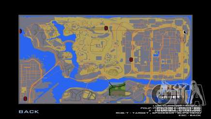 Mapa do estado por DYNASTY OLDWICH para GTA San Andreas