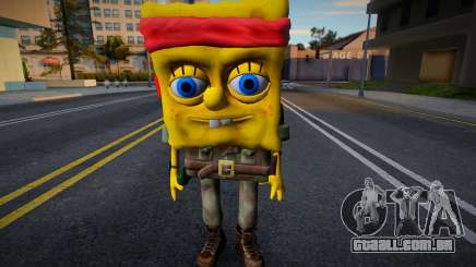 Bob Esponja tipo Rambo militar para GTA San Andreas