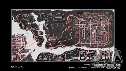 Gray-Pink Map para GTA San Andreas