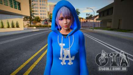 DOAXVV Shizuku - Hoodie LA Crips v2 para GTA San Andreas