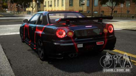 Nissan Skyline R34 R-Sport S8 para GTA 4