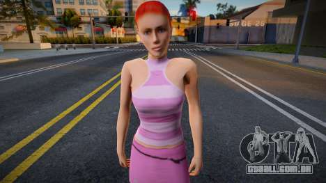 Menina no estilo do vestido CR 4 para GTA San Andreas