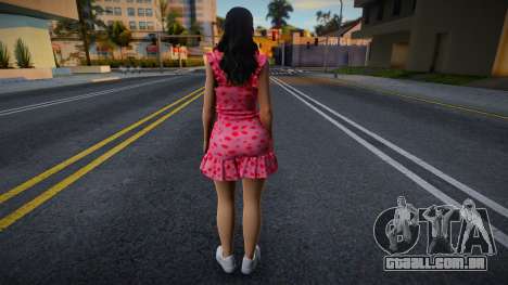 Menina no vestido de bolinhas para GTA San Andreas
