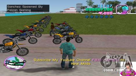 Spawn Sanchez Bicicleta para GTA Vice City