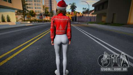 Monica - Christmas Sweater Knitted Leggings v2 para GTA San Andreas
