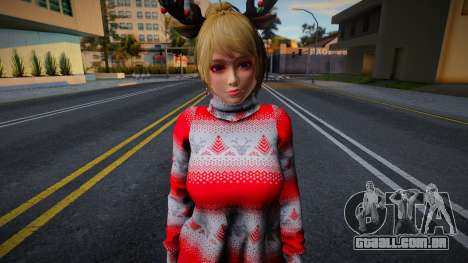 DOAXVV Yukino - Christmas Sweater Dress v1 para GTA San Andreas