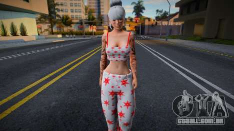Pele feminina de pijama para GTA San Andreas