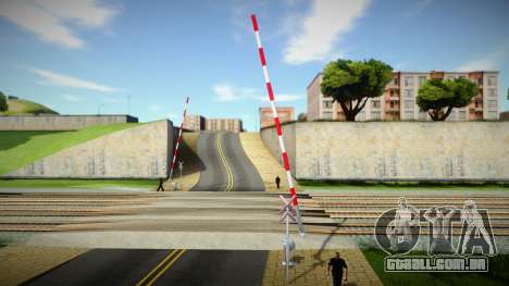 Two Tracks old barrier and without bell para GTA San Andreas