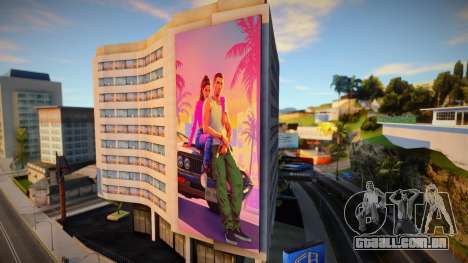 GTA 6 banner de publicidade no edifício para GTA San Andreas