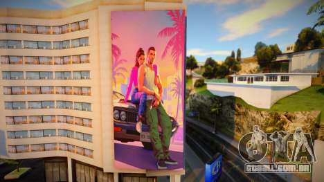 GTA 6 banner de publicidade no edifício para GTA San Andreas