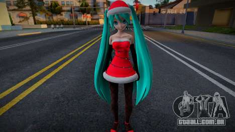 PDFT Hatsune Miku Santa v2 para GTA San Andreas