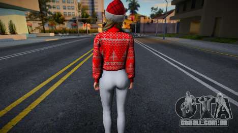 Monica - Christmas Sweater Knitted Leggings v1 para GTA San Andreas