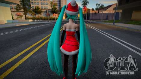 PDFT Hatsune Miku Santa v2 para GTA San Andreas