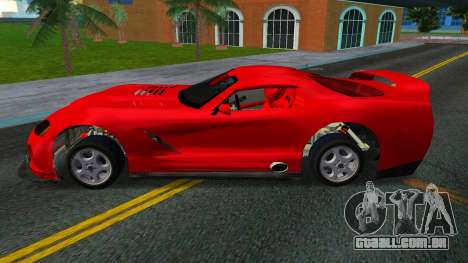 Dodge Viper Competition TT Black Revel para GTA Vice City