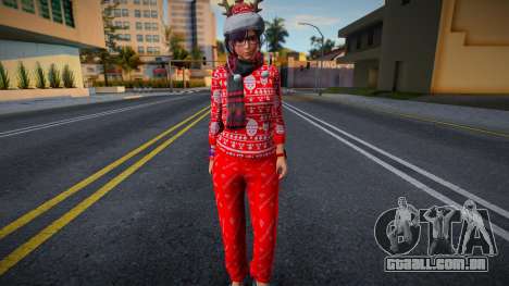 Nagisa - Christmas Winter Wonder Pijama v2 para GTA San Andreas