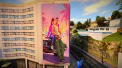 GTA 6 banner de publicidade no edifício para GTA San Andreas