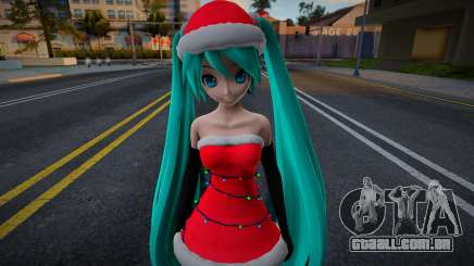 PDFT Hatsune Miku Santa v2 para GTA San Andreas