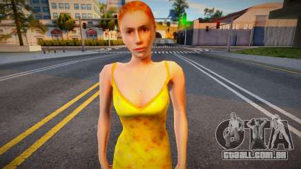 Menina no estilo do vestido KR 1 para GTA San Andreas