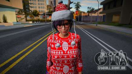 Nagisa - Christmas Winter Wonder Pijama v3 para GTA San Andreas