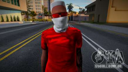 SKIN DE PVP DA BLOODS para GTA San Andreas