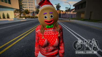 Monica - Christmas Sweater Knitted Leggings v2 para GTA San Andreas