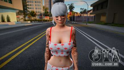 Pele feminina de pijama para GTA San Andreas