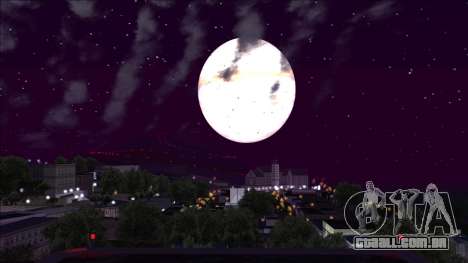 O planeta Júpiter em vez da lua para GTA San Andreas