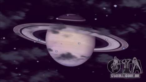 Planeta Saturno em vez da Lua para GTA San Andreas