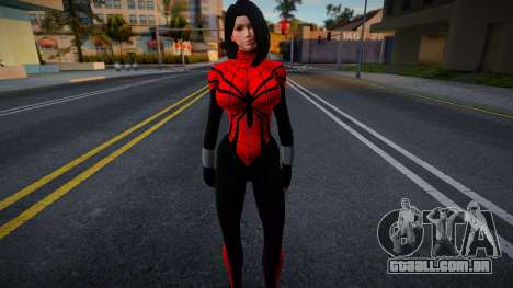 Morena com roupa de Homem-Aranha para GTA San Andreas