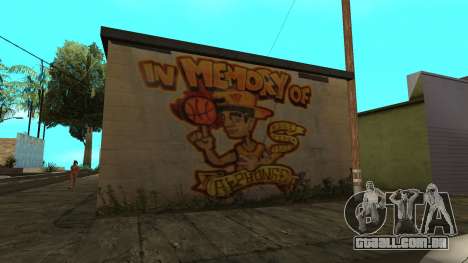 Graffiti de GTA 5 na área do cul-de-sac para GTA San Andreas